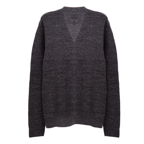 Norse Project sLoki Wool Cotton Rib Cardigan Grey Melange N45-0618 Degli Uberti